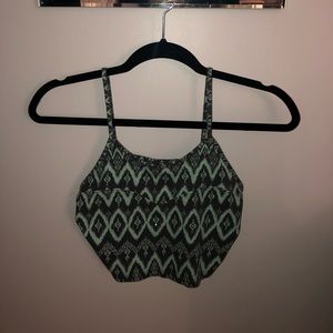 Pattered Crop Top